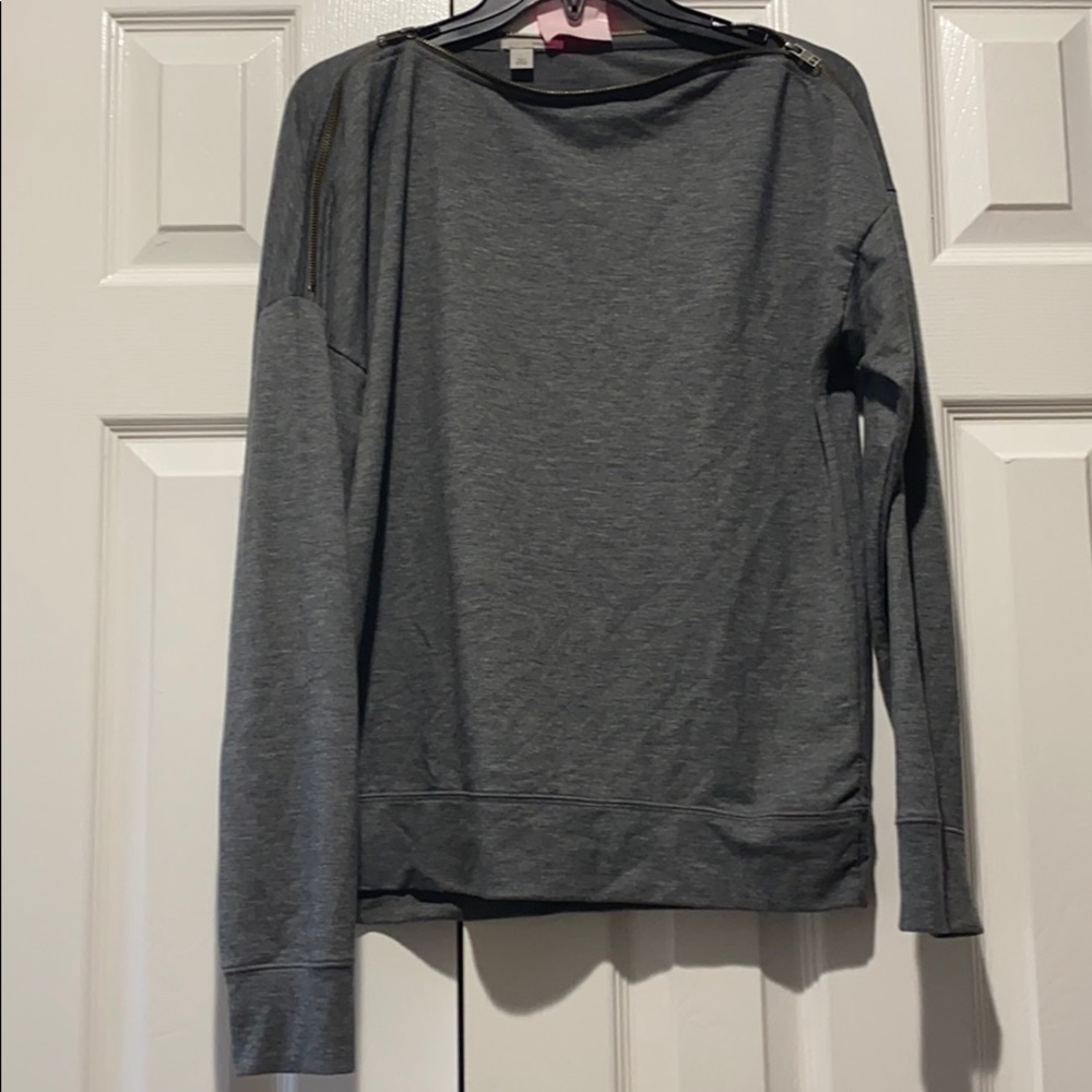 Zipper Neck Sweatshirt